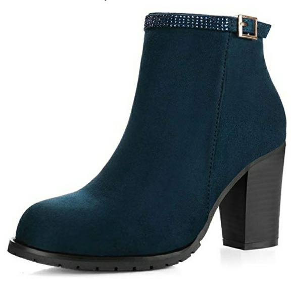 Shoes - Women's Rhinestone Strap Ankle Booties Size 9 NWOT